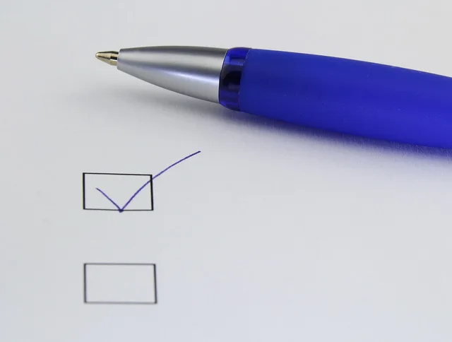 office, selection, write, paper, mark with a cross, done, ballpoint pen, pen, select, checklist, selection list, decide, decision, checklist, checklist, checklist, checklist, checklist. Commerce reviews software selection without a bloated shortlist